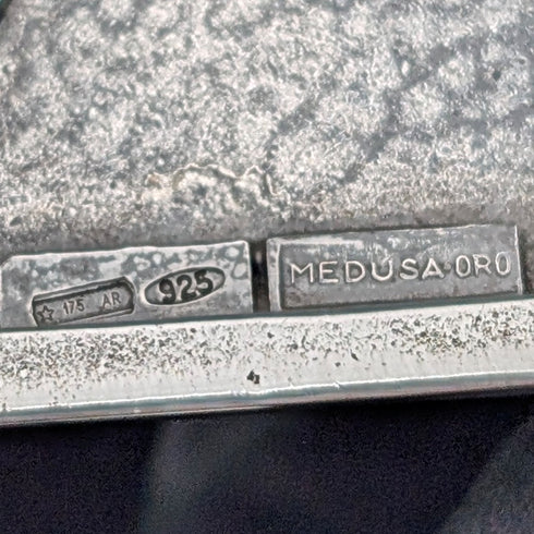 義大利復古純銀留聲機微型 31g MEDUSA ORO